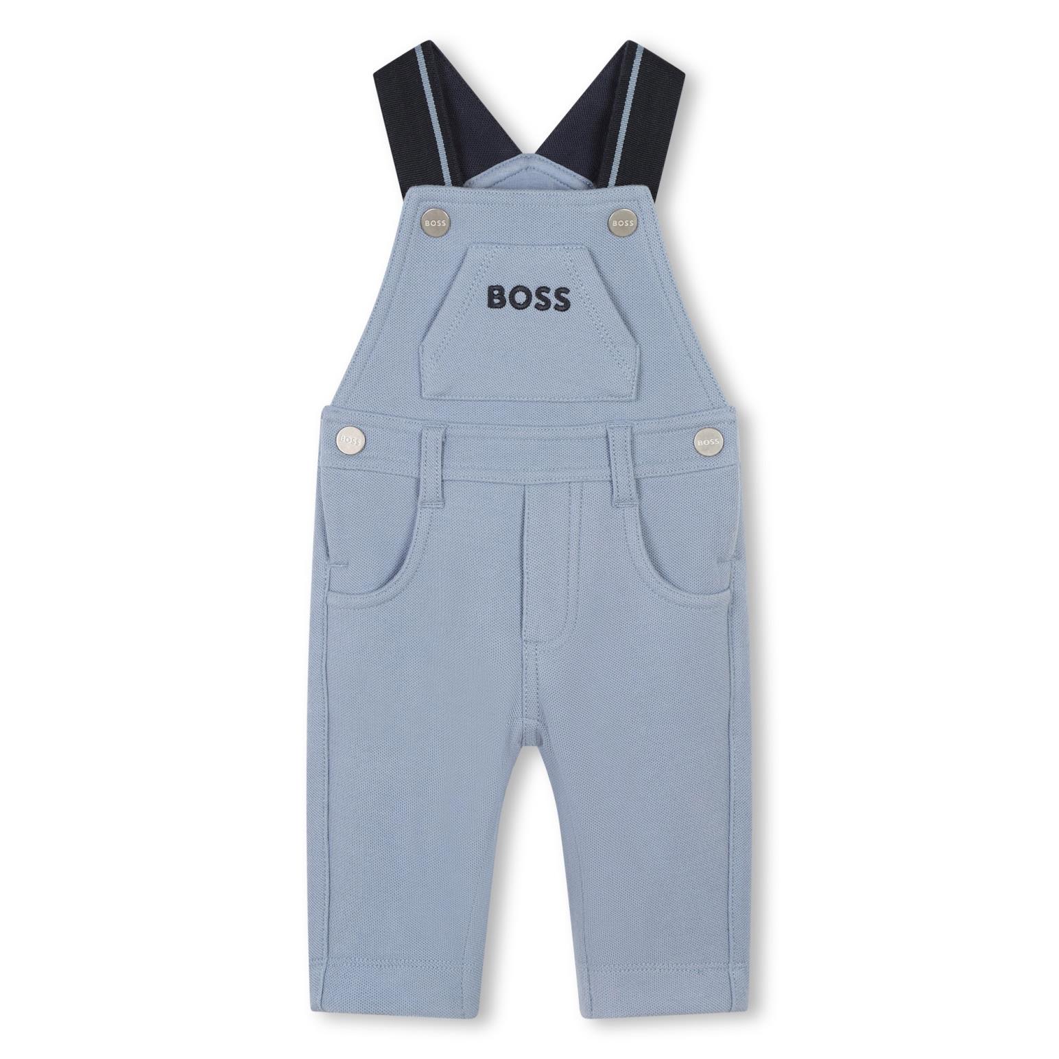 BOSS Striped Strap Overalls 6M - 18M